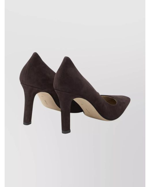 The Row Natural Suede Carla 80 Pumps