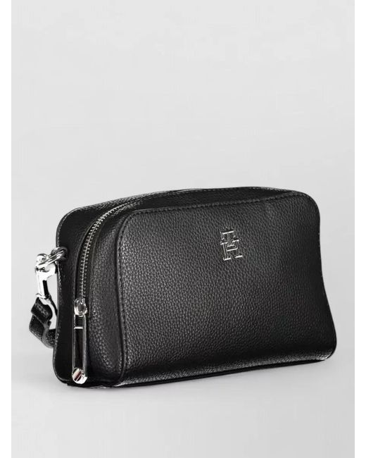 Tommy Hilfiger Black Pebbled Crossbody Bag