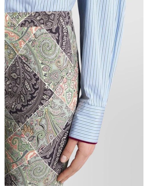 Etro Gray Flared Trousers
