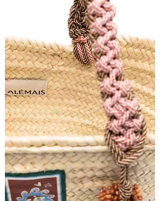 ALÉMAIS Natural Macrame Maxi Basket Bag