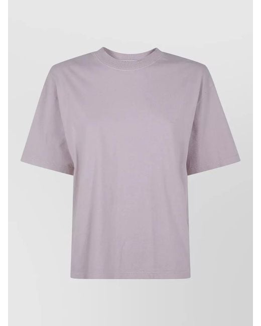 Golden Goose Deluxe Brand Purple Logo Patch Cotton Jersey T-Shirt