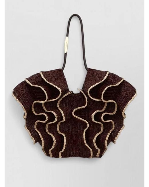 Zimmermann Natural Goldentime Medium Raffia Tote Bag