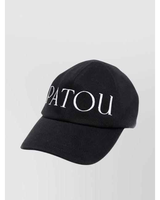 Patou Black Cotton Logo-Embroidered Baseball Cap