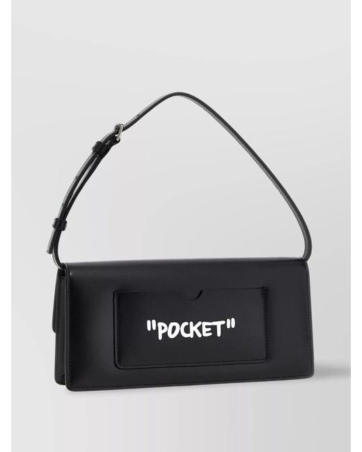 Off-White c/o Virgil Abloh Metallic 'Jitney 1.0' Shoulder Bag