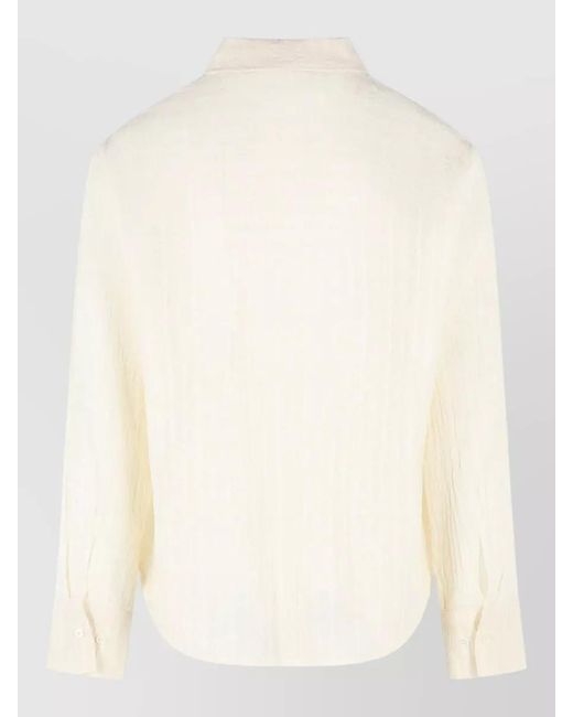 Séfr Natural Ignacio Cotton Shirt Cuffed Long Sleeves for men