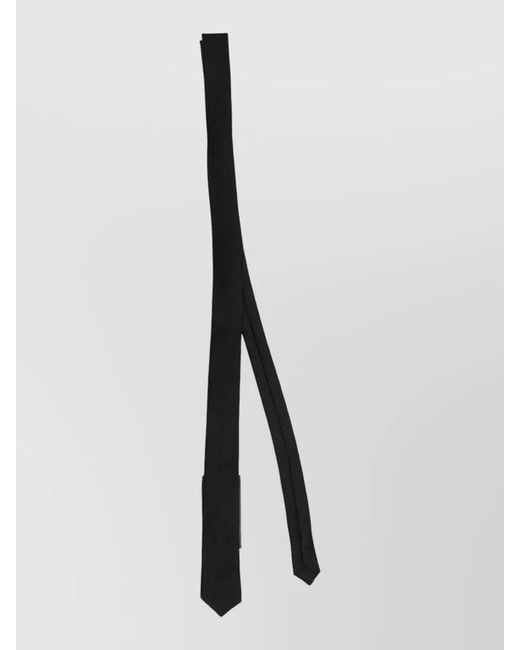 Saint Laurent White Silk Monogram Tie for men