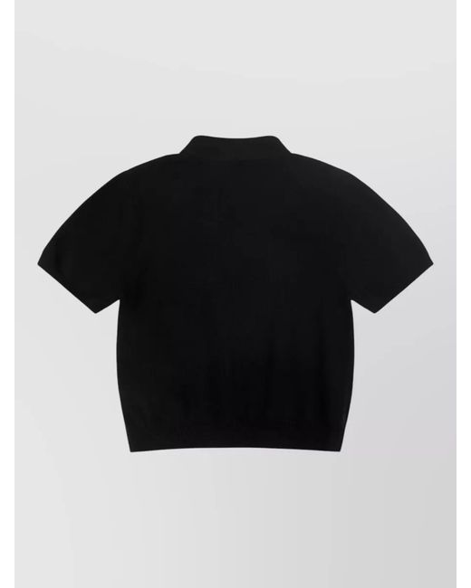Entire studios Black Long Sleeve Polo Shirt for men