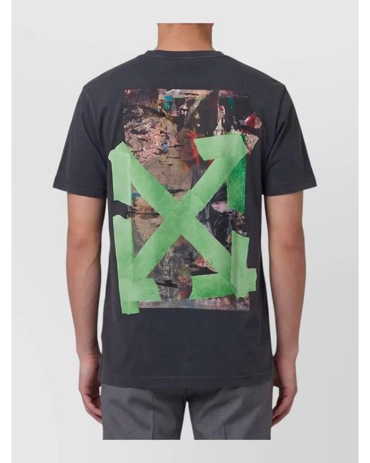 Off-White c/o Virgil Abloh Black Bacco Arrow Skate Graphic Cotton T-Shirt for men