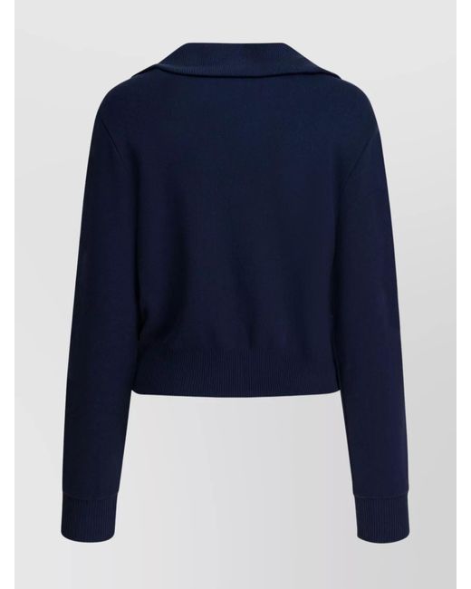Autry Blue Viscose Sweatshirt