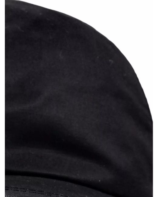 Ferragamo Blue Cotton Blend Cap Featuring Curved Brim for men