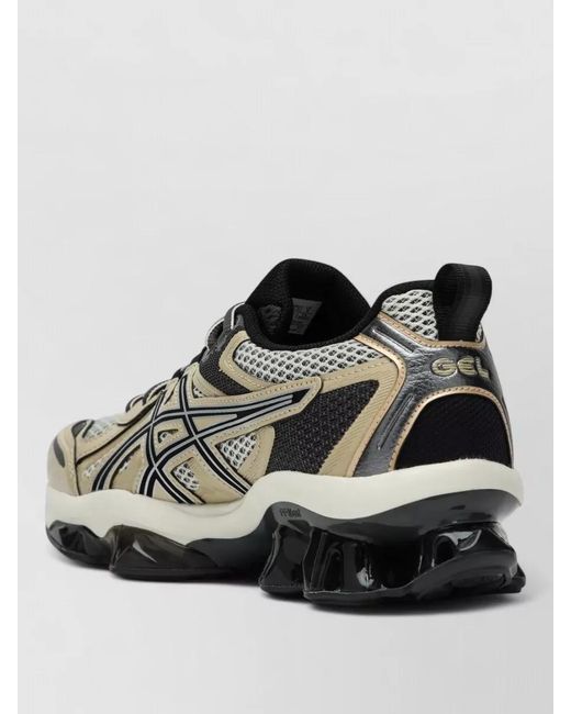 Asics Multicolor Mesh Upper Sneakers Rubber Outsole Design