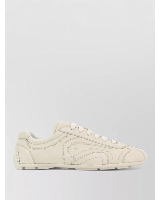 Prada Natural Nappa Leather Low-Top Sneakers for men