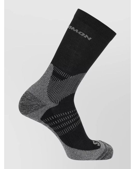 Salomon Black Ultra Crew Socks Two Pack Ankle