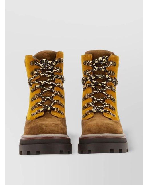 Tory Burch Brown Suede Miller Boots