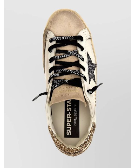 Golden Goose Deluxe Brand Metallic Leather Superstar Low-Top Sneakers
