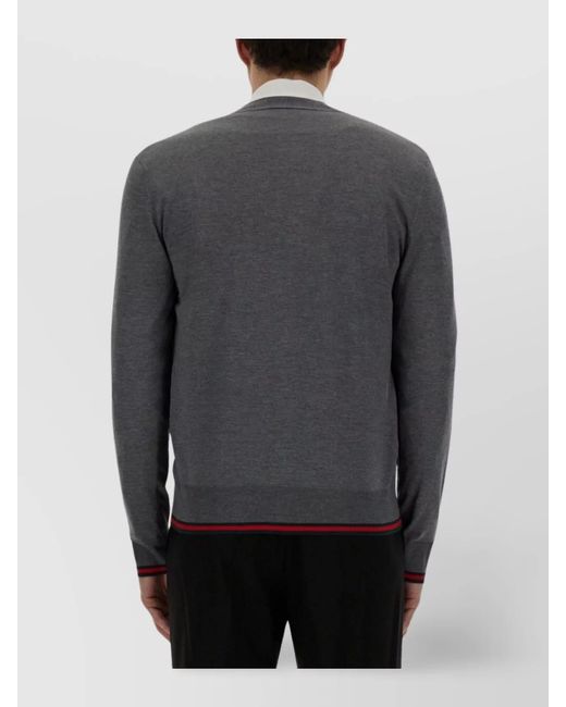 Gucci Black Wool Cardigan for men