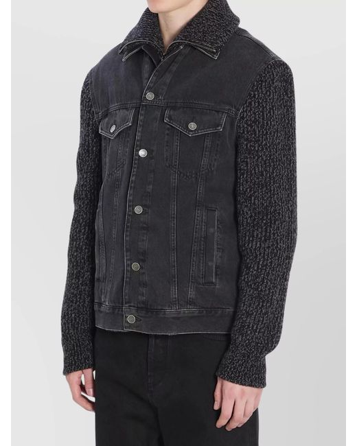 Dolce & Gabbana Black Dolce&Gabbana Denim Jacket for men