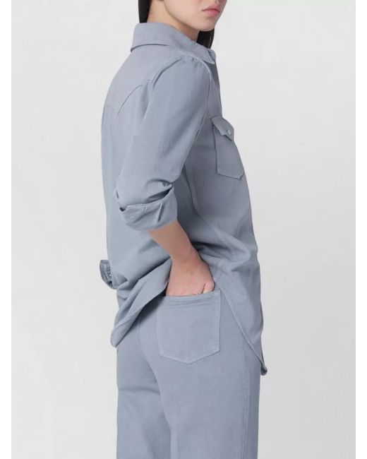 A.P.C. Blue Cotton Shirt