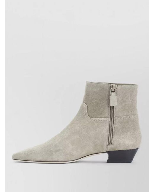 Stuart Weitzman Natural Suede Ankle Boots