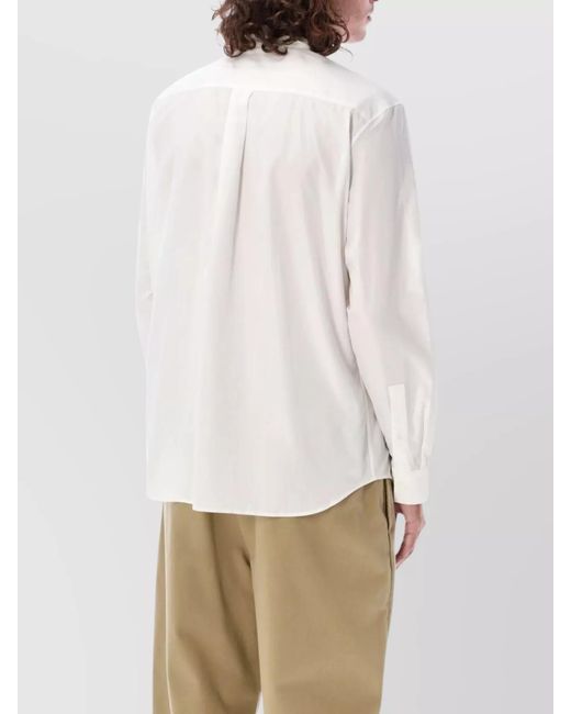 Burberry White Cotton Shirt for men
