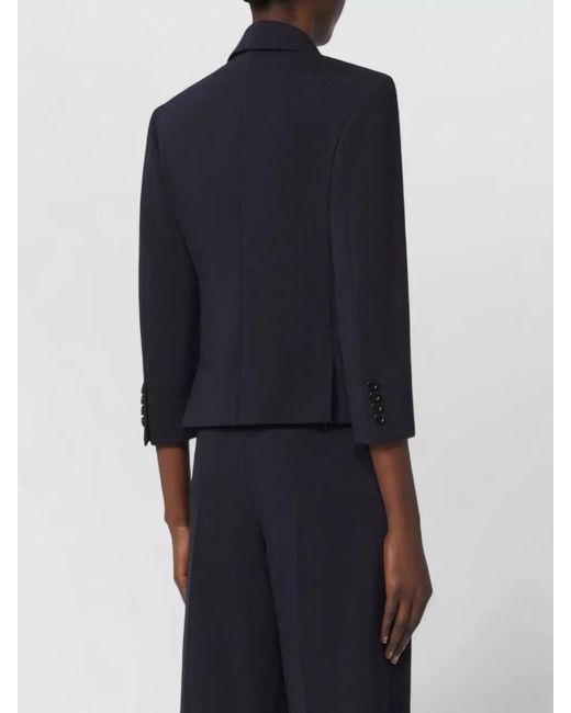 Max Mara Blue Wool Suit Jacket