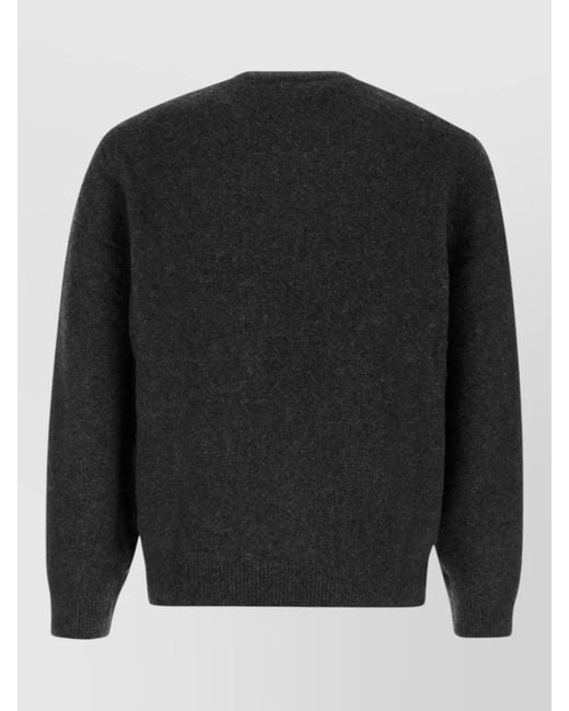 Carhartt Black Textured Knit Crewneck Jumper for men