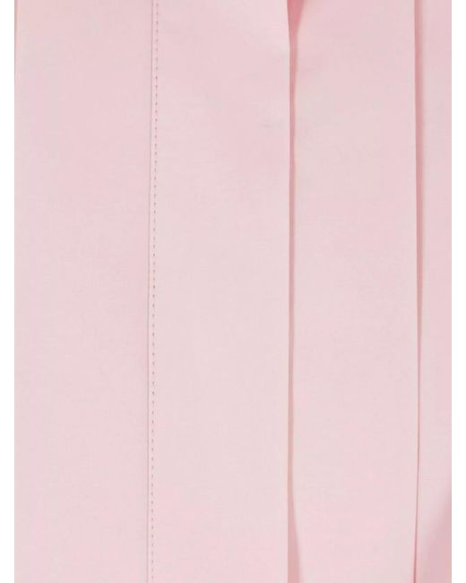 Loewe Pink Cotton Draped Shirt