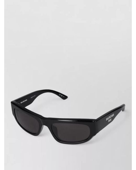 Balenciaga Black Sunglasses Bb0388S 001 Rectangular Frame