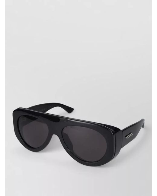 Bottega Veneta Black Sunglasses Bv1362S 001 Thick Frame Wide Arms