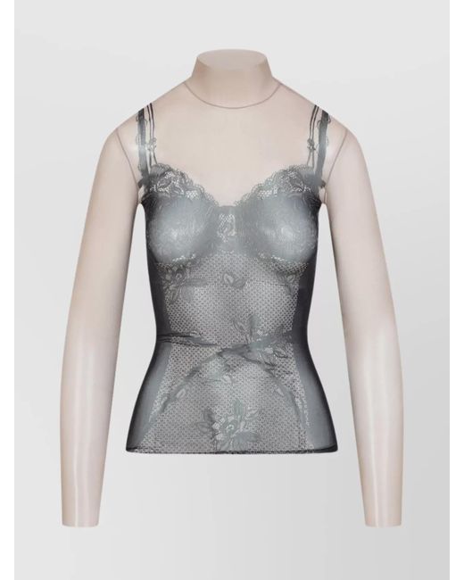 【上品な魅力♪】BALENCIAGA ポリアミド Trompe l'ceil トップス Balenciaga Trompe L'oeil Shirt | Saks Fifth Avenue