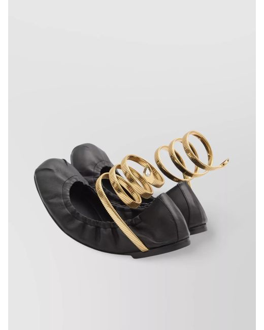 Rene Caovilla Multicolor Lambskin Ballerina Shoes