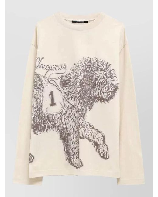 Jacquemus Natural Cotton T-Shirt for men