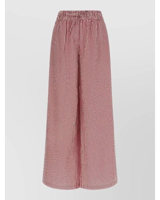 P.A.R.O.S.H. Pink Cashine Pants Wide Leg Back Pocket