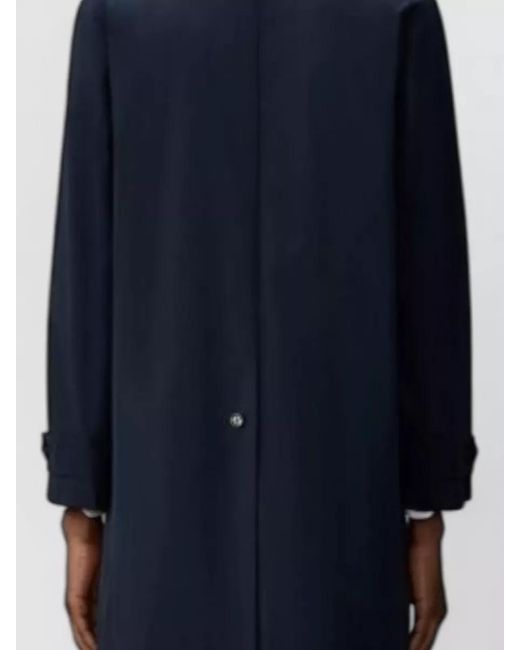 Thom Browne Blue Bal Collar Raincoat Memory Tech Design