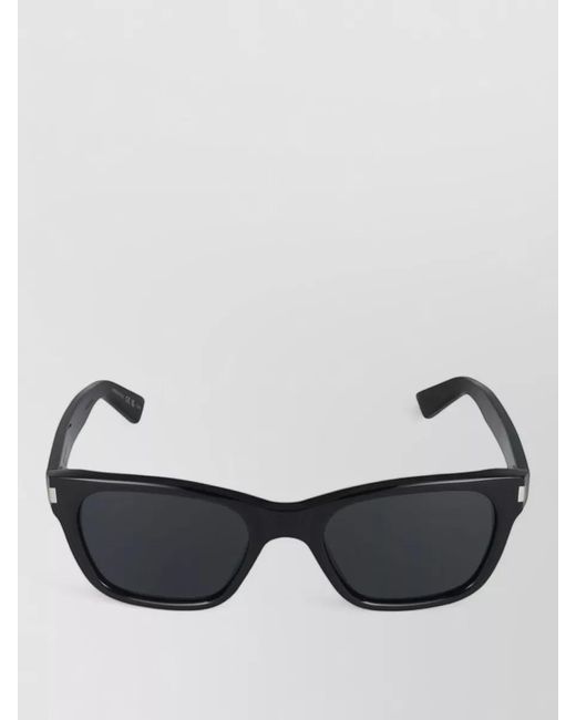 Saint Laurent Black Sunglasses Sl 874 001 Rectangular Frame Acetate