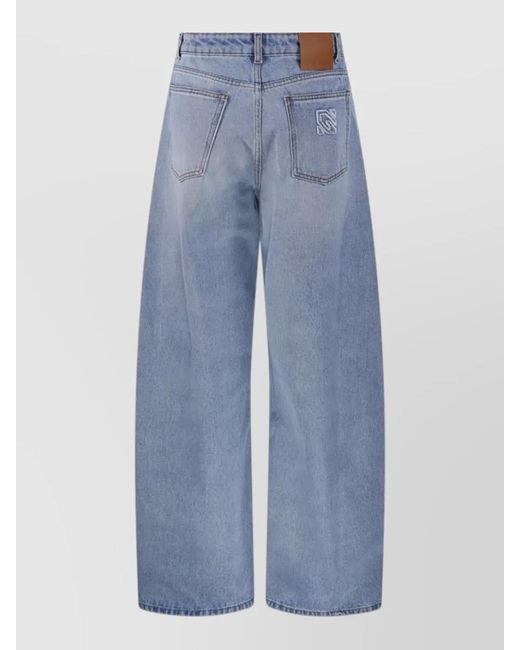 GIUSEPPE DI MORABITO Blue Denim Trousers
