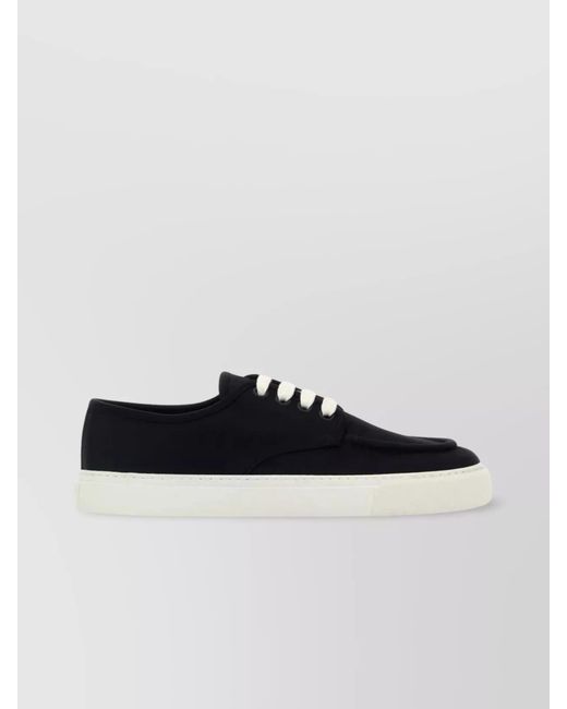 Prada Black Canvas Low-Top Sneakers for men