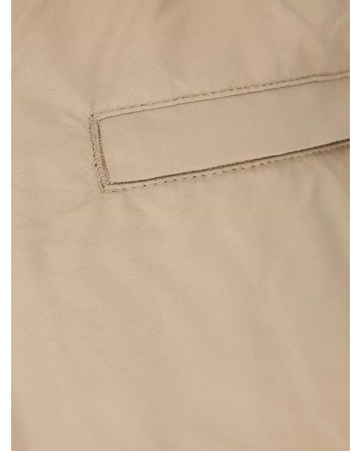 Zegna Natural Swim Shorts Beachwear Back Pocket Eyelets for men