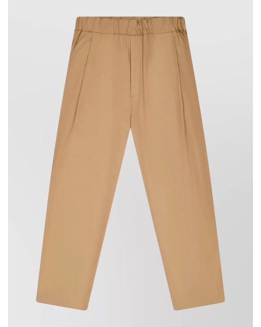 Laneus Natural Tailored Shorts Pleated Front Back Pockets for men