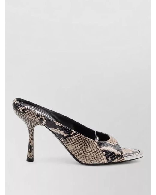 DIESEL Black Leather Mules