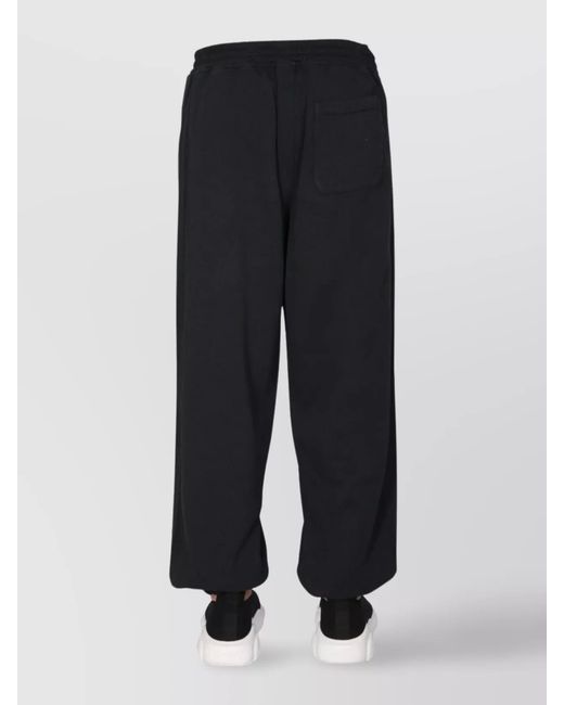 Moschino Blue Cotton Loose Fit Jogging Trousers for men