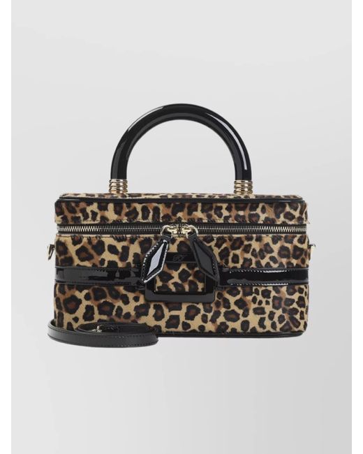 Roger Vivier Black Mini Vanity Bag With Top Handle And Strap