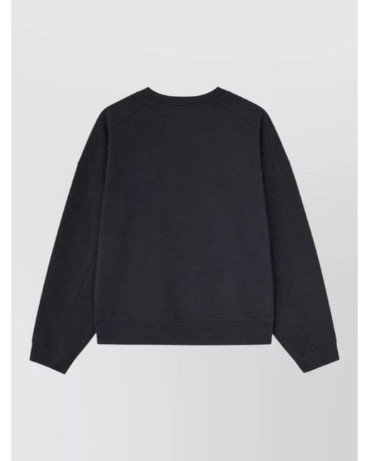 Ganni Blue Printed Sweatshirt