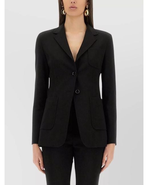 Max Mara Black Slim-Fit Blazer