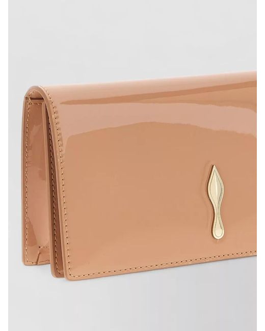 Christian Louboutin Natural Bettina Leather Clutch Bag