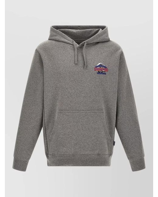 Patagonia Gray Graphic Print Hoodie for men