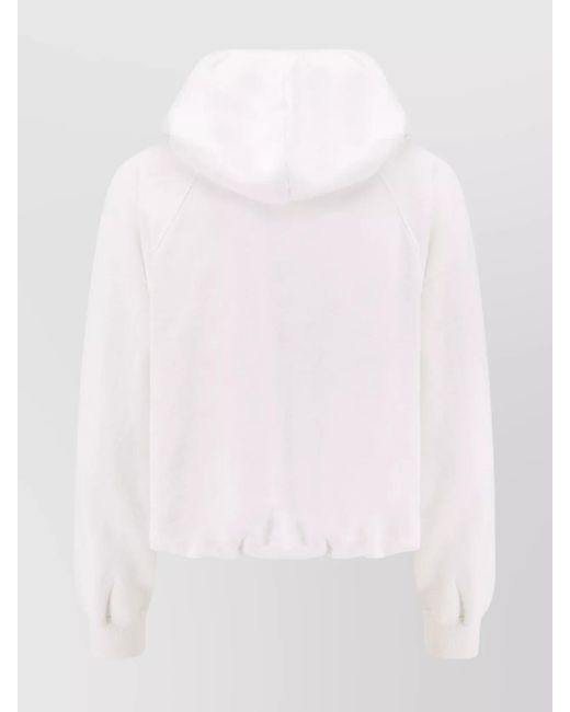 Polo Ralph Lauren White Cotton Hooded Sweatshirt