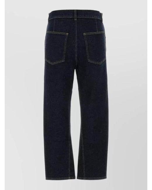 Moschino Blue Stretch Denim Jeans Belt Loops Back Pockets