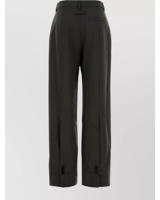 Jean Paul Gaultier Black Wool Tailored Trousers