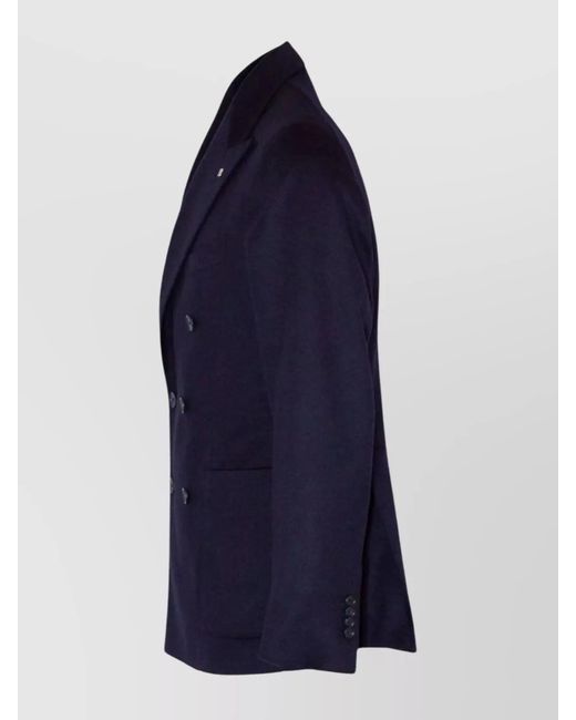 Tagliatore Blue Virgin Wool Blazer for men
